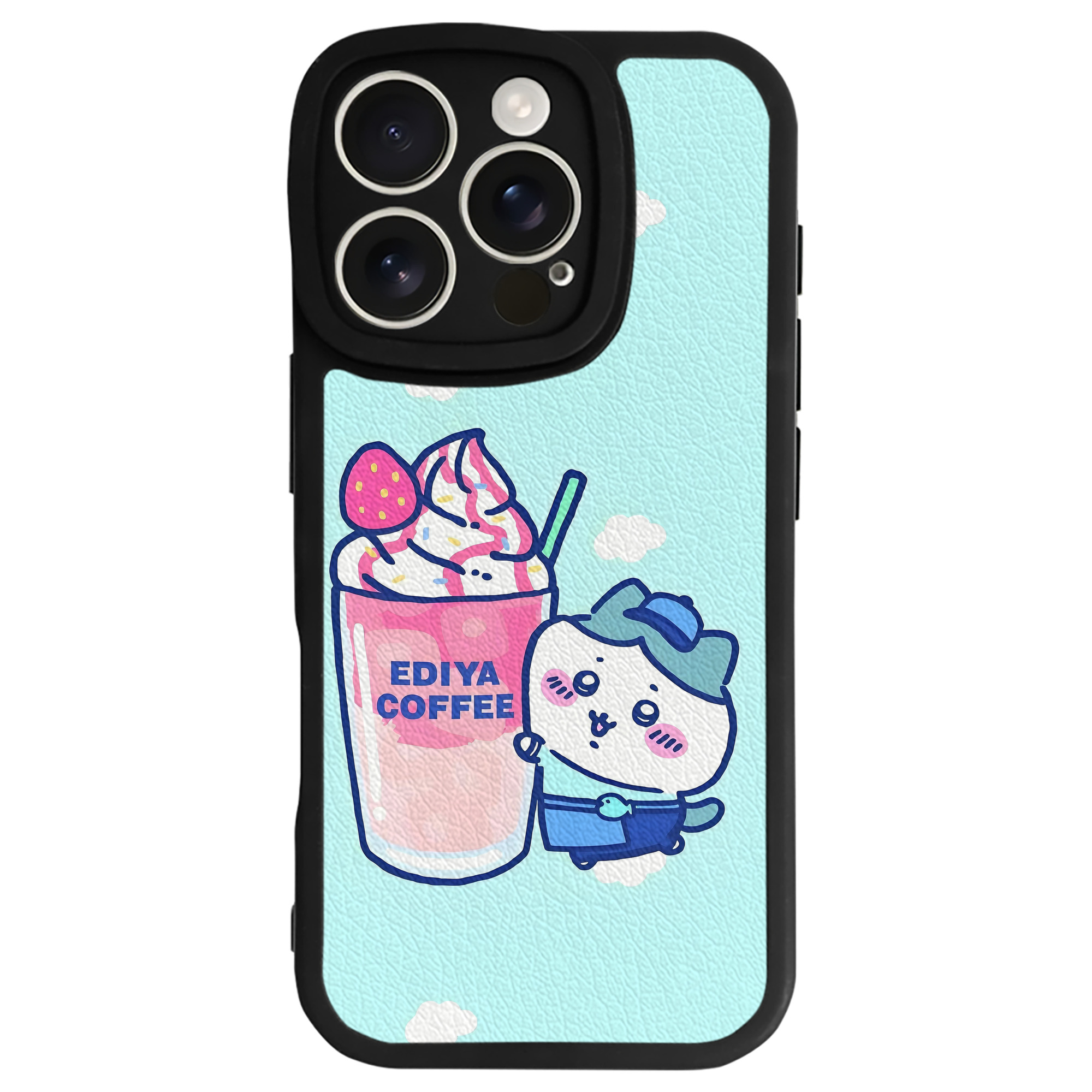 （画像用） ちいかわ Chii-kawa 【iPhone 16シリーズ対応】シリコンスマホケース（レザー調） 材質：シリコン
